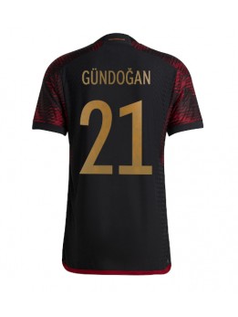 Tyskland Ilkay Gundogan #21 Replika Borta Kläder VM 2022 Kortärmad